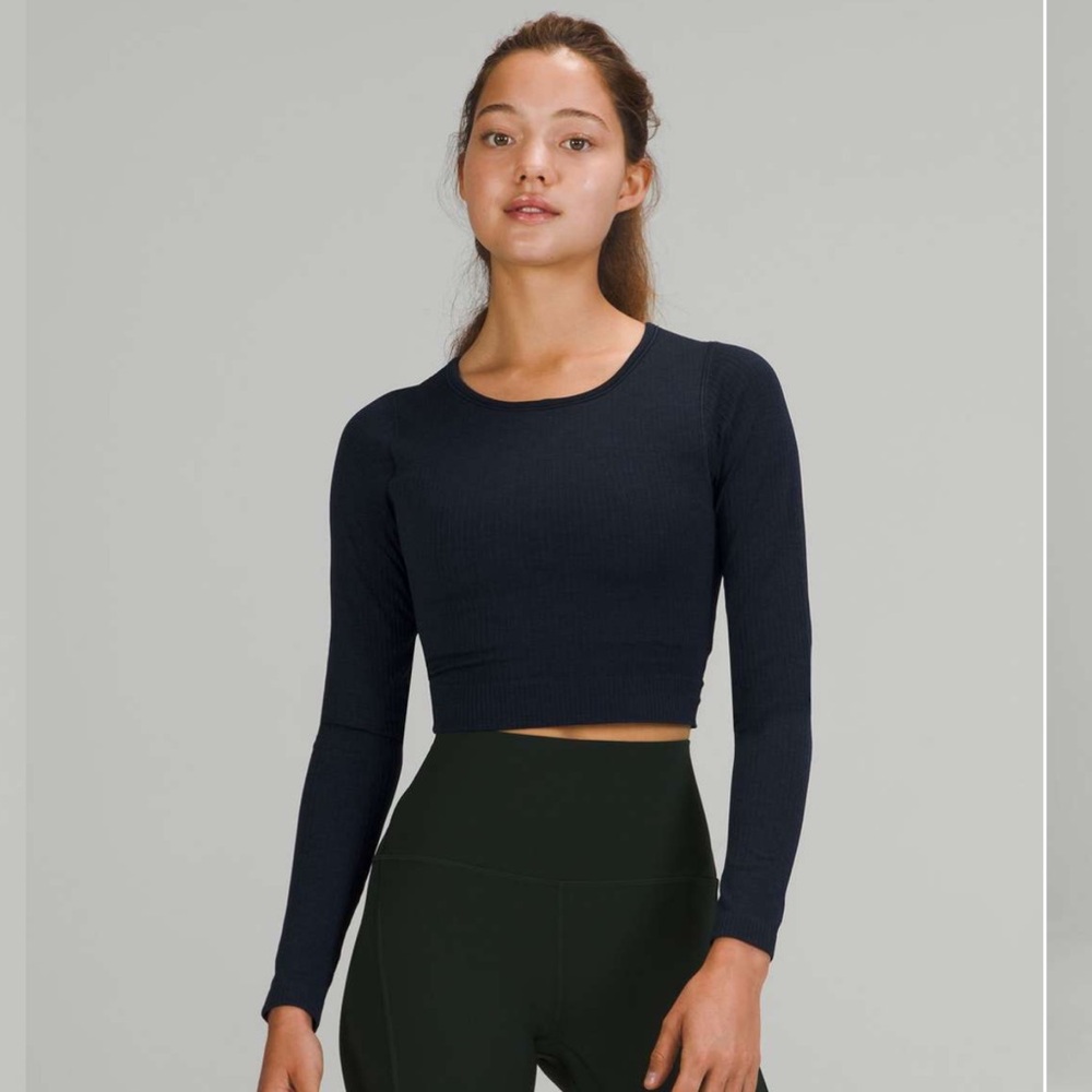Lululemon Ebb to Street Long Sleeve - True Navy